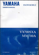 1997 YAMAHA VX700SXA & MM700A SNOWMOBILE MANUAL DO PROPRIETÁRIO LIT-12628-01-81 comprar usado  Enviando para Brazil