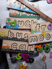 Kids spelling wooden for sale  NEWBURY