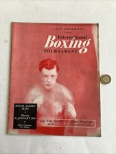 International boxing prog. for sale  WHITSTABLE