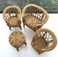 Set vintage wicker for sale  CRANLEIGH