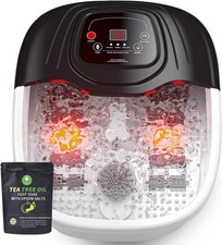 Massageador de banho Foot Spa com calor, sal Epsom, bolhas, vibração e luz vermelha... comprar usado  Enviando para Brazil