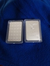 (2) 1 Oz barras de prata alemãs Iron Eagle com estojo e reserva baixa 2 barras no total comprar usado  Enviando para Brazil