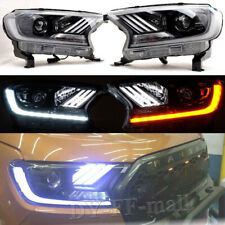 Paar für Ford Ranger Wildtrak Scheinwerfer LED Projektor Black Panther 2015-2019, usado comprar usado  Enviando para Brazil