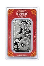 Barra de plata Asahi Año Lunar de la Serpiente 2025-1 oz PLATA FINA .999 sin precio base segunda mano  Embacar hacia Mexico
