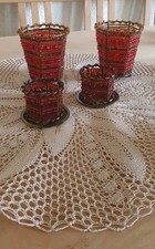 Partylite teelichthalter rot gebraucht kaufen  Ebelsbach