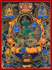 Handpainted tibetan chinese d'occasion  Expédié en Belgium
