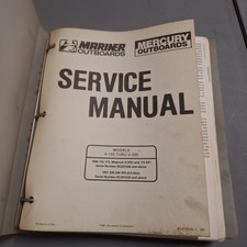 Mercury Mariner motor de popa manual de serviço V-135 Thru V-200 90-16249-1 fabricante de equipamento original 1991 comprar usado  Enviando para Brazil