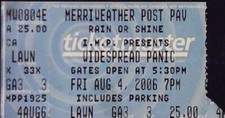 Widespread panic merriweather for sale  Minneapolis