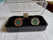 Cufflinks blue green for sale  WIRRAL