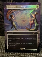 Lámina de silencio #7003 sin bordes casi nueva Magic The Gathering Final Fantasy Secret Lair Magic segunda mano  Embacar hacia Mexico