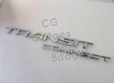 Używany, Chromowane srebrne plakietki drzwi tylnej klapy do Ford TRANSIT CONNECT Dechrom 2012- na sprzedaż  Wysyłka do Poland