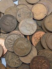 Canadá; Moeda canadense de 1 centavo, design de folha de bordo, escolha seu ano - 1920 em diante, usado comprar usado  Enviando para Brazil