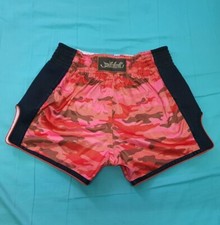 SHORTS FAIRTEX MUAY THAI LUTA KICK BOXE MMA MULTI LARANJA ADULTO TAMANHO L CETIM, usado comprar usado  Enviando para Brazil