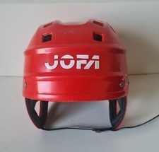 Usado, Capacete de hóquei no gelo vermelho JOFA 51280.  Estilo Irbe. Vintage anos 80 comprar usado  Enviando para Brazil