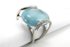 Damen ring aquamarin gebraucht kaufen  Düsseldorf