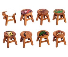 Tabouret bois motif d'occasion Tabouret bois motif d'occasion  Expédié en France