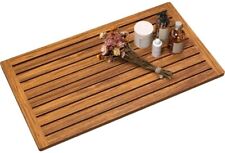 Tapete de banho de madeira teca 32"x18" tapete de chuveiro para banheiro tapete de madeira quadrado comprar usado  Enviando para Brazil