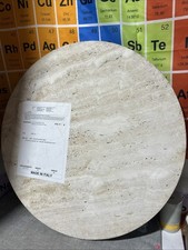 Mesa de coquetel redonda travertino italiano piano tondo comprar usado  Enviando para Brazil