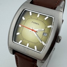 Relógio de quartzo fóssil JR-8566 masculino 50m prata cano de aço couro data nova bateria comprar usado  Enviando para Brazil