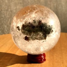 Usado, Bola de quartzo cristal fantasma verde natural 330G esfera de cristal amostra mineral comprar usado  Enviando para Brazil