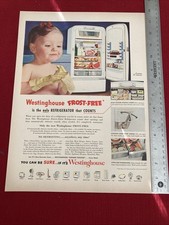 Geladeira Westinghouse Frost-Free 1950’s anúncio impresso comprar usado  Enviando para Brazil