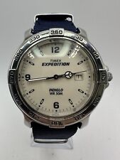 Usado, Timex Expedition relógio masculino pulseira azul Indiglo Wr 50m aço inoxidável comprar usado  Enviando para Brazil