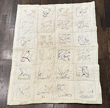 Colcha de berço infantil vintage com pássaros bordados comprar usado  Enviando para Brazil