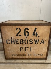 Wooden tea chest for sale  HAYLE