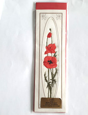 Bookmark embroidered red for sale  LONDON