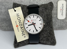 Mondaine Mini pulseira de couro gigante e relógio mostrador branco 35mm MSX.3511B.LB comprar usado  Enviando para Brazil