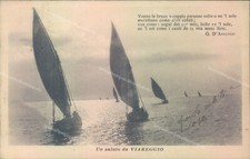V351 cartolina saluto usato  Tramonti