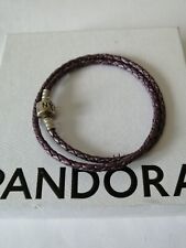 Pandora purple leather for sale  LOUGHBOROUGH