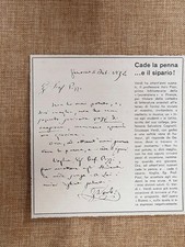 Fac simile autografo usato  Villarosa