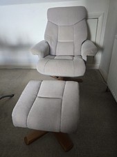 Fabric swivel recliner for sale  SHEFFIELD