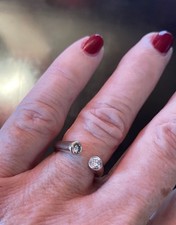 Bague duo diamants d'occasion  La Seyne-sur-Mer