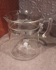 Usado, Copo de vidro vintage Pyrex 3000 ml com cabo de vidro alça de aço inoxidável #1010 comprar usado  Enviando para Brazil