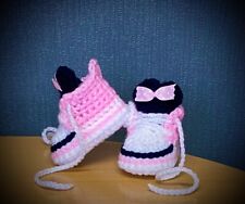 Sapatos de bebê de crochê feitos à mão botas de bebê de lã de crochê tênis Minnie Mouse, usado comprar usado  Enviando para Brazil