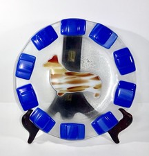 Piatto decorativo vetro usato  Spedire a Italy