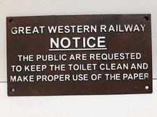 Gwr railway replica for sale  SWINDON