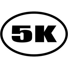 Adesivo de vinil 5k 3.1 milhas maratona 3" euro oval corrida janela de carro V#2 comprar usado  Enviando para Brazil