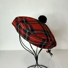 vintage beret scottish tartan for sale  Forest Grove