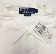 Camisa polo masculina de malha de algodão NOS vintage nova POLO RALPH LAUREN GG X-GRANDE branca anos 90 comprar usado  Enviando para Brazil