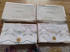 Vintage dorcas embroidered for sale  PORTHCAWL