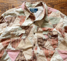 Camisa polo Ralph Lauren esportiva patchwork ocidental serape sudoeste asteca comprar usado  Enviando para Brazil