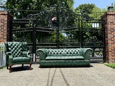 Vintage tufted green for sale  Shady Side