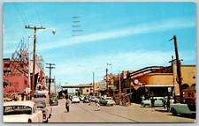 CD c1959 Street Scene International Bridge Cartão postal vintage Juarez México Antigo comprar usado  Enviando para Brazil