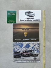 Four car leaflets for sale  DUNFERMLINE