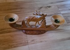 Kerzenhalter hirsch holz gebraucht kaufen Kerzenhalter hirsch holz gebraucht kaufen  Ilmenau-Gehren, Möhrenbach, Jesuborn