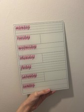 Weekly planner whiteboard for sale  LONDON