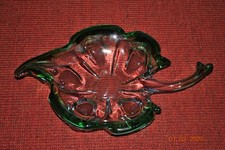 Glas schale blattform gebraucht kaufen  Alsdorf, Ferschweiler, Erzen